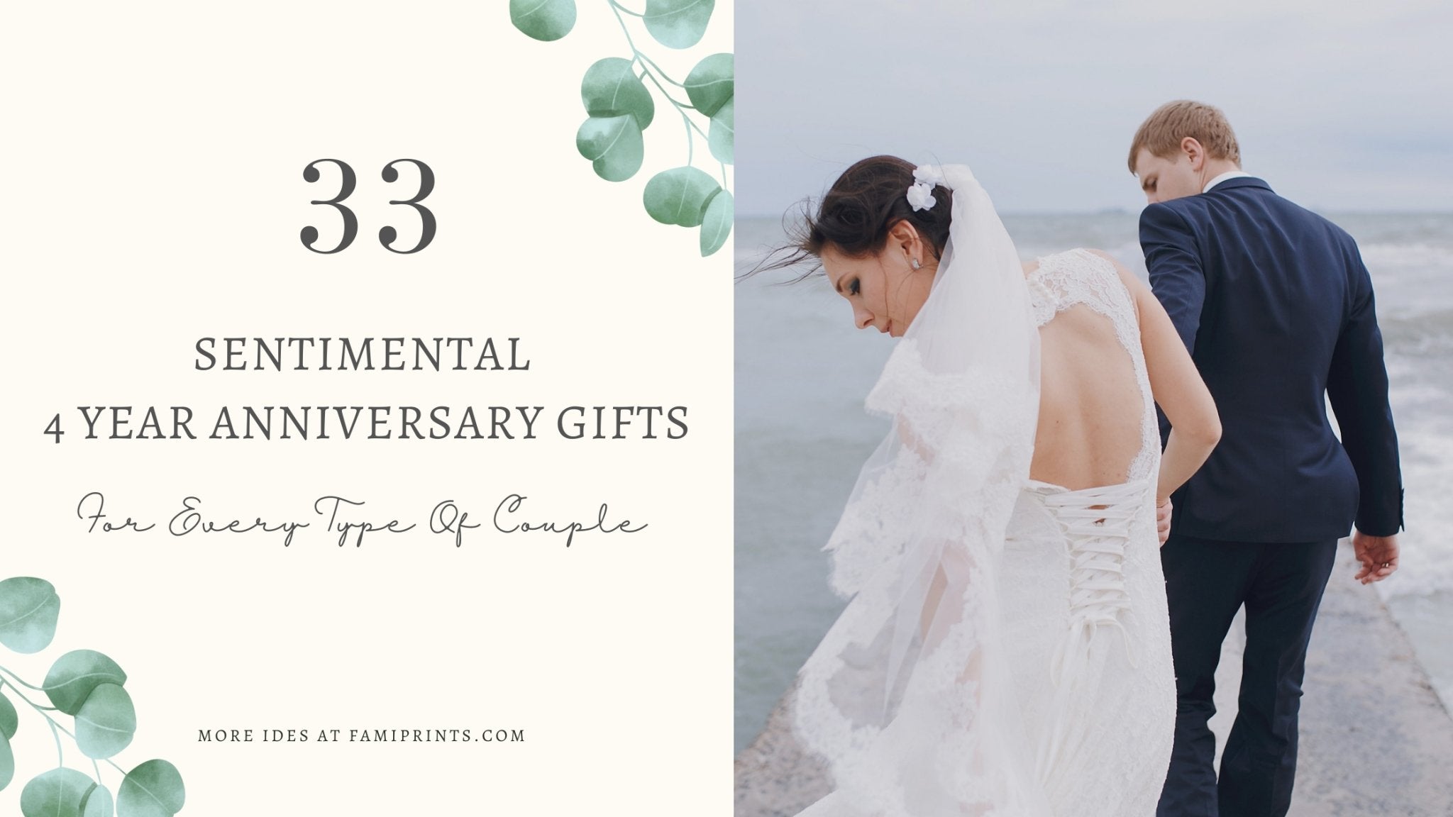 33 Sentimental 4 Year Anniversary Gifts For Every Type Of Couple (2022 Guide) - FamiPrints | Trending Customizable Family Gifts