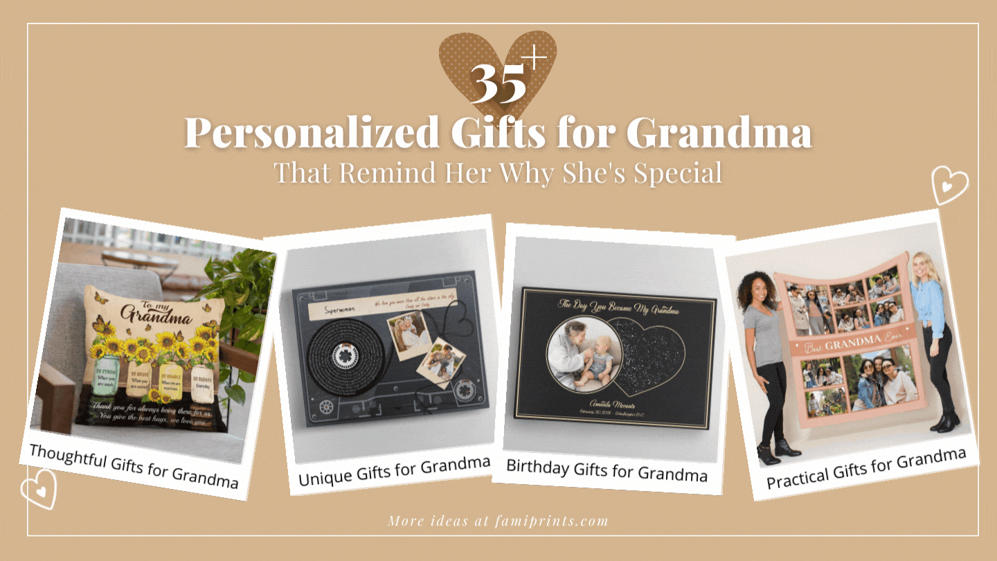 Christmas Present For Grandma, Personalized Gift For Grandma, Grandma  Collage Canvas, Grandma Christmas Gift 2023 - Stunning Gift Store