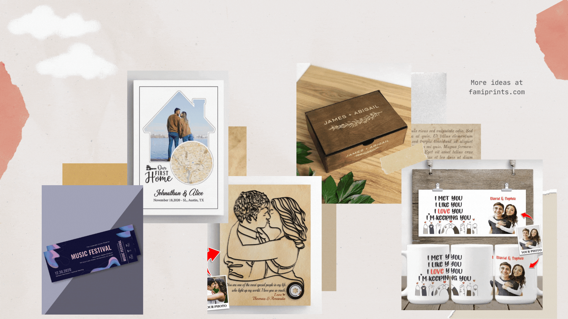 43 Amazing Gifts for Couples to Surely Make Them Happy Inside-Out - FamiPrints | Trending Customizable Family Gifts