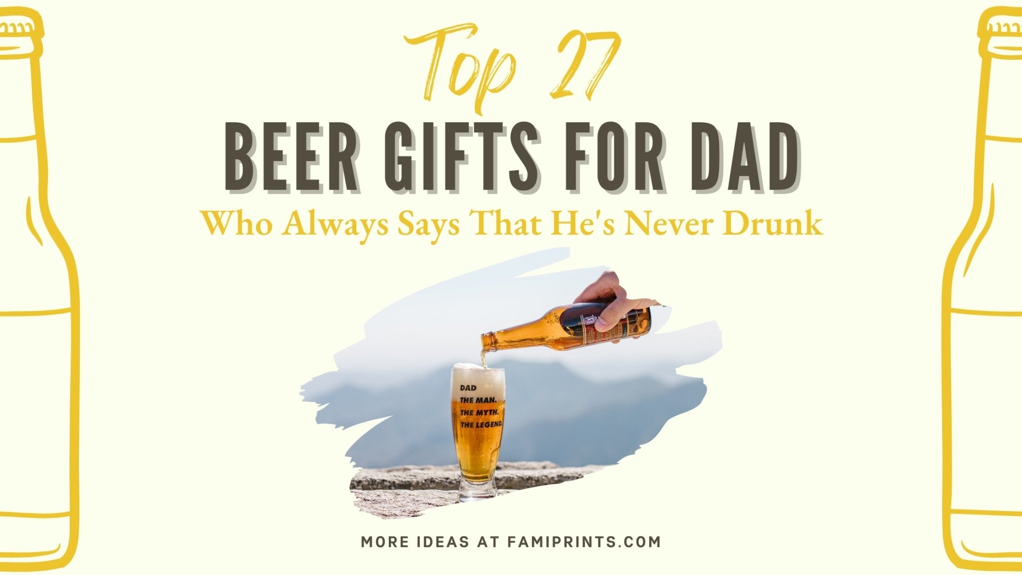 Top 27 Beer Gifts For Dad Who Always Says That He's Never Drunk - FamiPrints | Trending Customizable Family Gifts