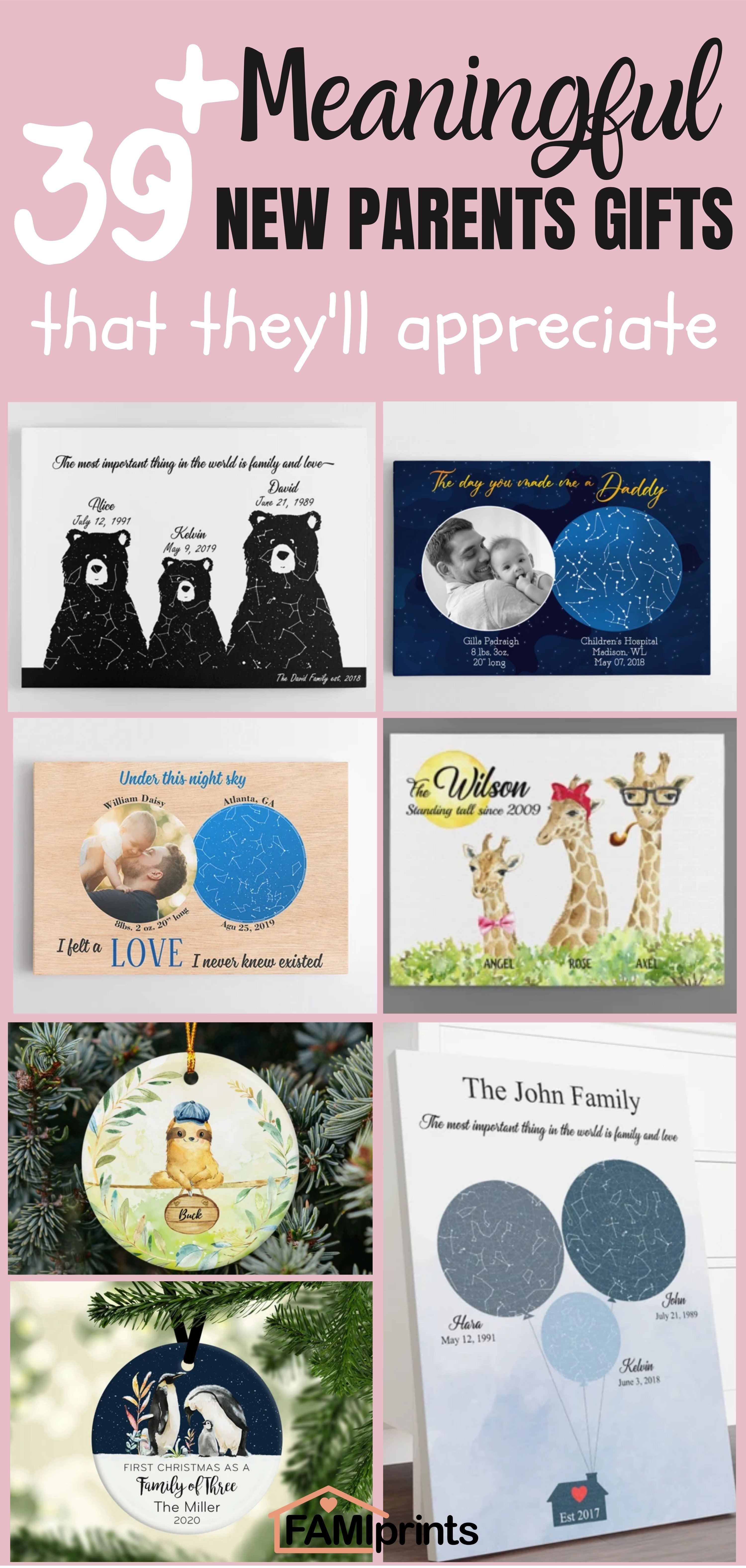 Gifts for New Parents | FamiPrints | Trending Personalized Family Gifts