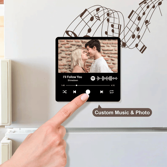 Personalized Music Fridge Magnet Can Play Songs