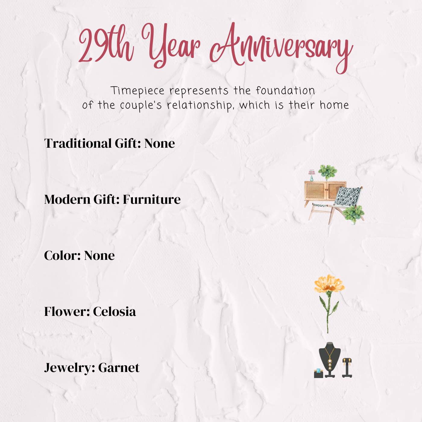 29th year anniversary