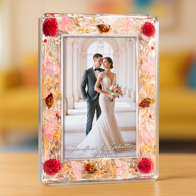 Personalized Wedding Photo Acrylic Plaque
