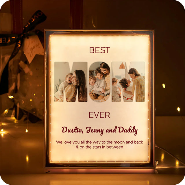 Best Mom Ever LED Mirror Frame Lamp