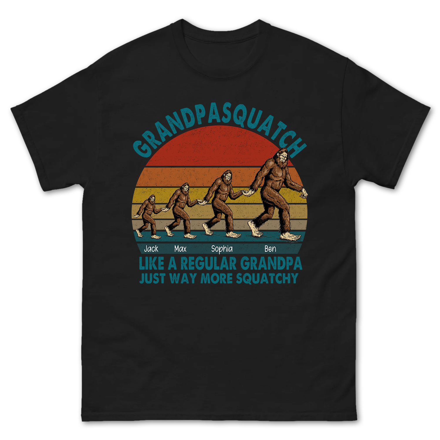 Personalized Grandpa Squatch Shirt