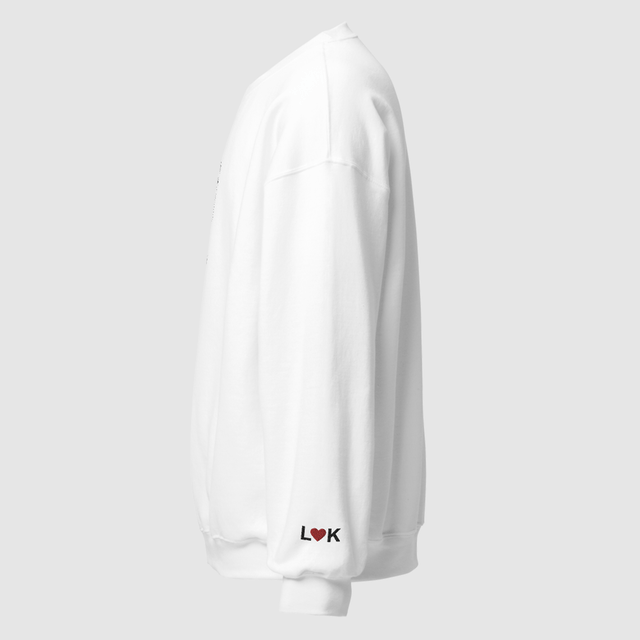 Personalized Embroidered Sweatshirt for Couples, Custom Couple Portrait Line Art