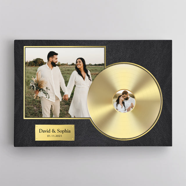 Custom Photo Wedding Guest Book Canvas Print, Wedding Guest Book Alternative