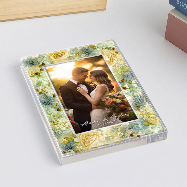 Personalized Wedding Photo Acrylic Plaque