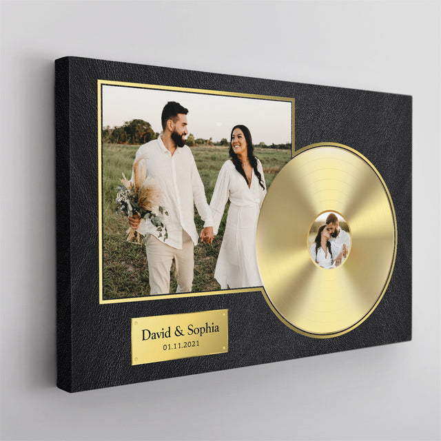 Custom Photo Wedding Guest Book Canvas Print, Wedding Guest Book Alternative