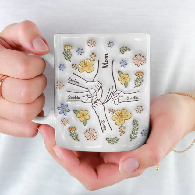 You Hold Our Hands, Also Our Hearts Custom 3D Inflated Effect Mug