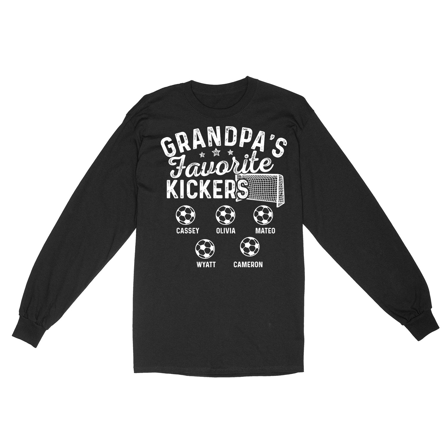 Personalized Grandpa Favorite Kickers Soccer Design Shirt