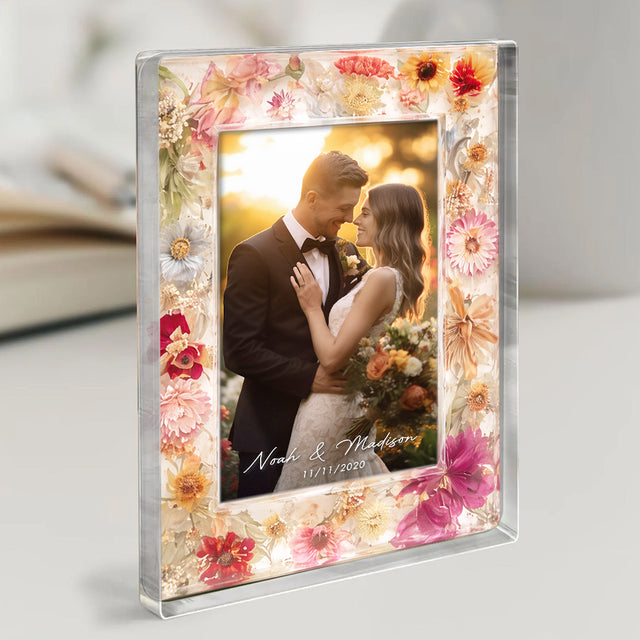 Personalized Wedding Photo Acrylic Plaque