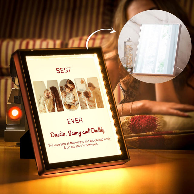 Best Mom Ever LED Mirror Frame Lamp