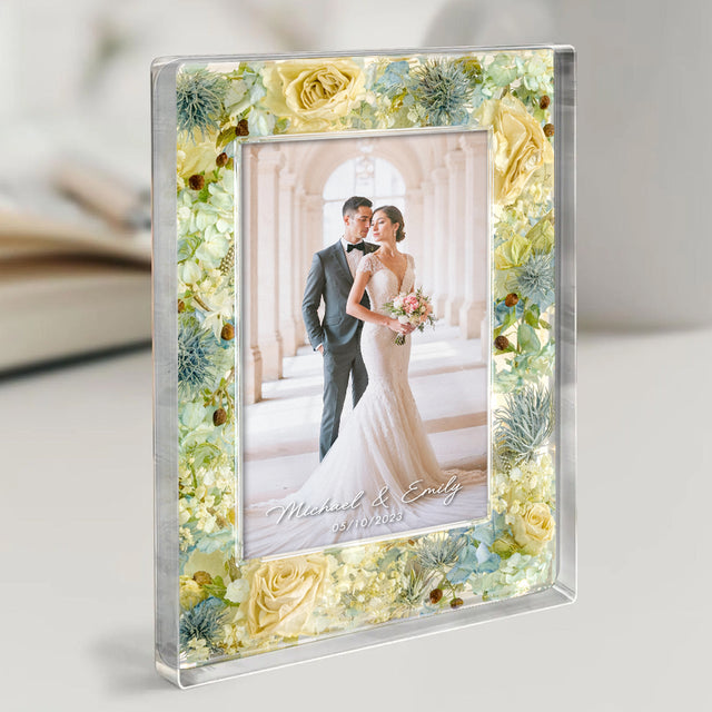 Personalized Wedding Photo Acrylic Plaque