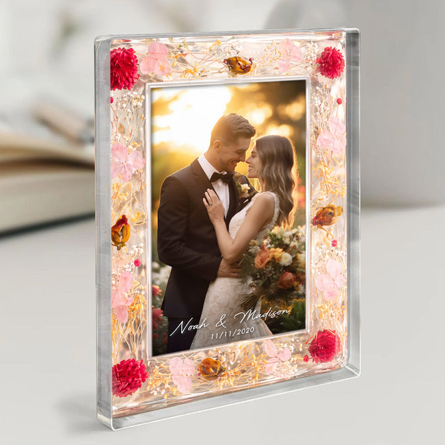 Personalized Wedding Photo Acrylic Plaque