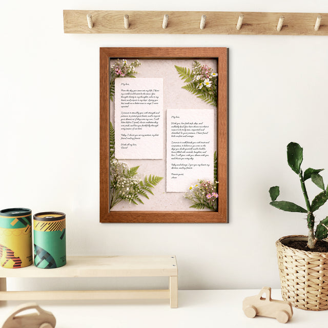 Personalized Wedding Vows 2 Layered Wooden Art JN03