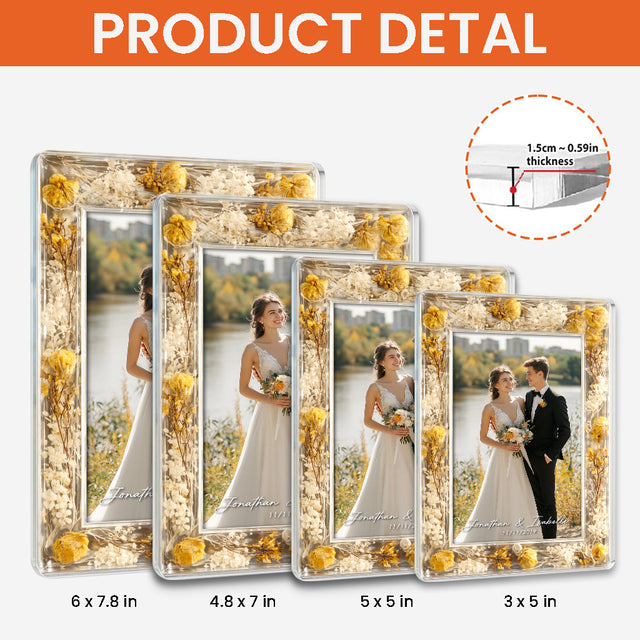 Personalized Wedding Photo Acrylic Plaque