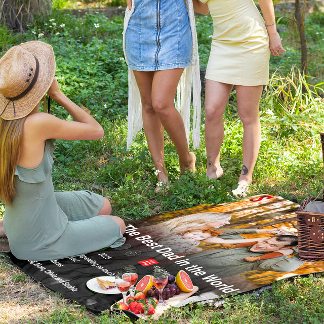 Custom Dadflix Style Picnic Blanket