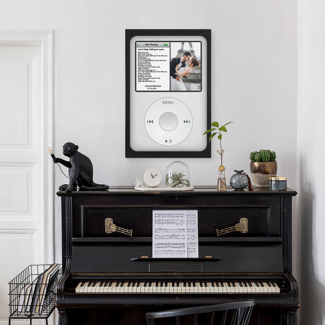 Custom Song Lyrics, Custom Photo And Text, iPod Classic, Canvas