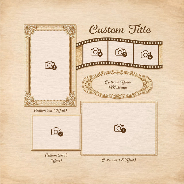 Personalized Grandma Photo Canvas – Custom Family Memory Gift for Grandma