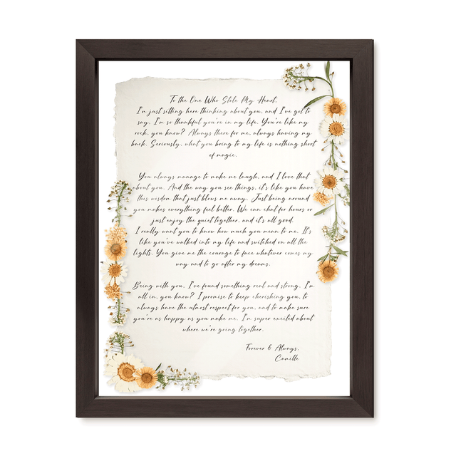 Personalized Wedding Vows 2 Layered Mix Wooden Art 8x12 inch KA03