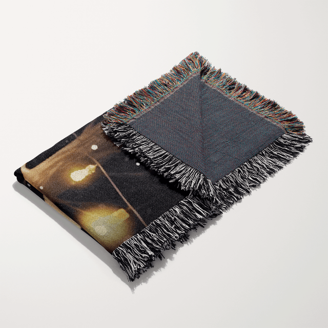 Fox Family Unity Puzzle Blanket, Customize Family Name & Member