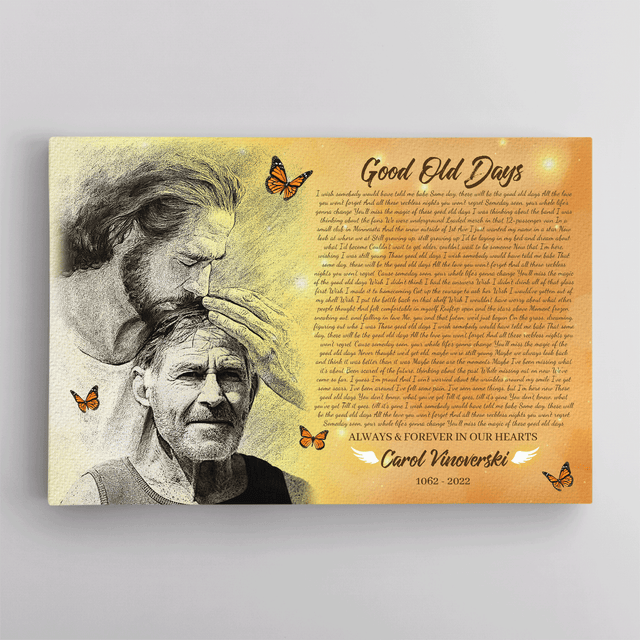 Personalized Safe In Jesus's Arms Canvas, Custom Song Lyrics & Photo