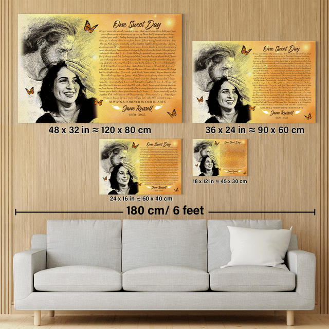 Personalized Safe In Jesus's Arms Canvas, Custom Song Lyrics & Photo