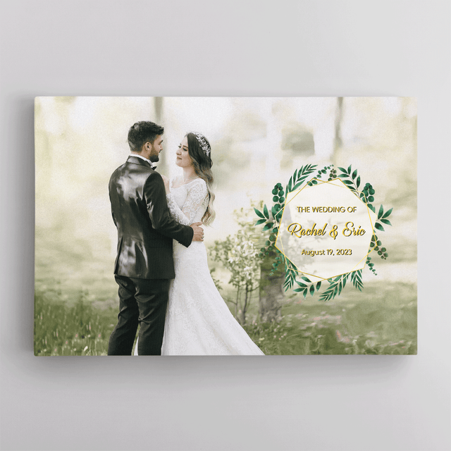 Wedding Guest Book Alternative, Custom Portrait Canvas Print, Wedding Gifts