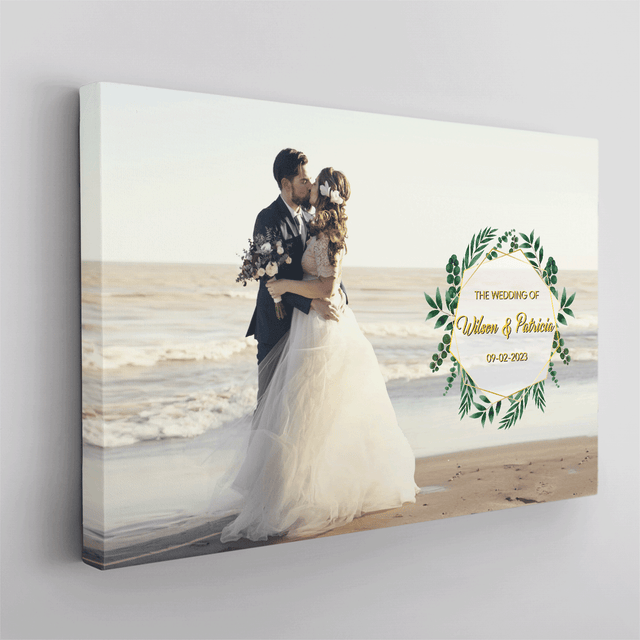 Wedding Guest Book Alternative, Custom Portrait Canvas Print, Wedding Gifts