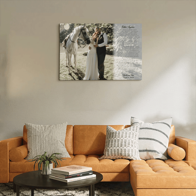 Custom Name Date Photo Song Lyrics On Canvas