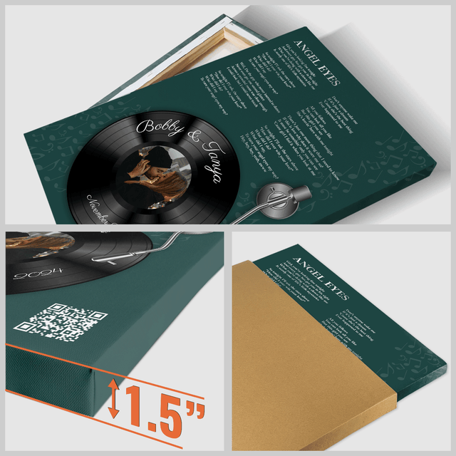 Personalized Song Lyrics On Canvas & Vinyl Record Wall Art