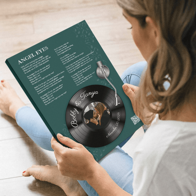 Personalized Song Lyrics On Canvas & Vinyl Record Wall Art