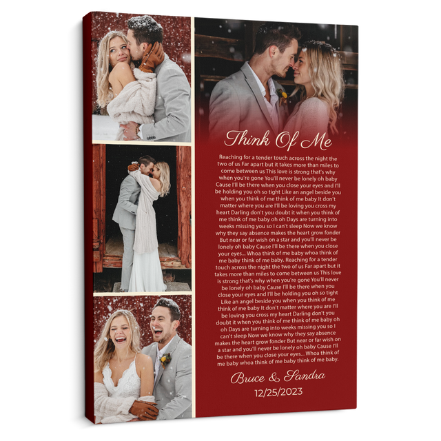 Personalized Photos & Song Lyrics, Meaningful Wall Art