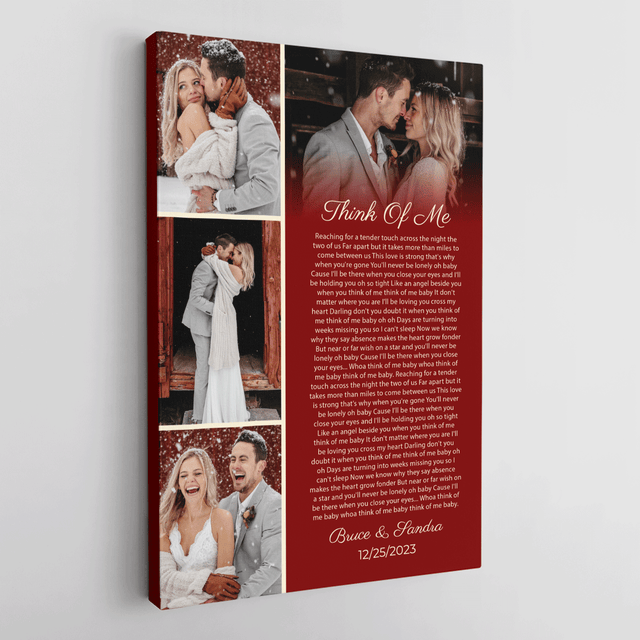Personalized Photos & Song Lyrics, Meaningful Wall Art