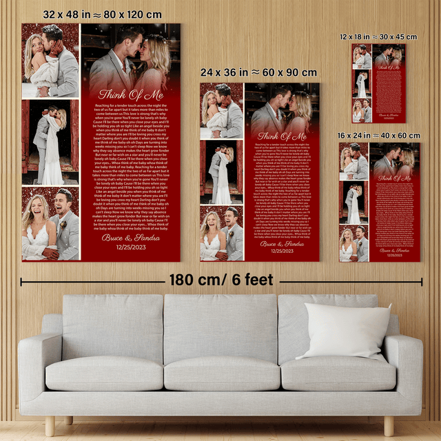 Personalized Photos & Song Lyrics, Meaningful Wall Art