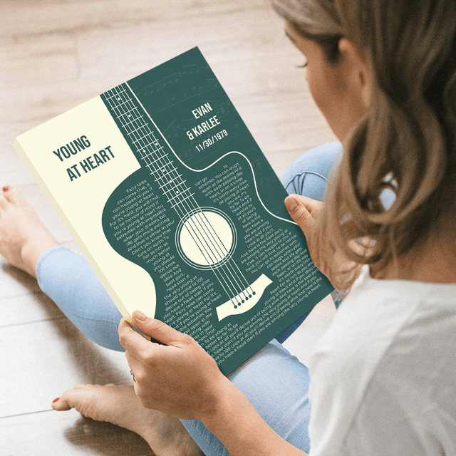 Guitar Shaped Lyrics, Personalized Song Lyrics & Name