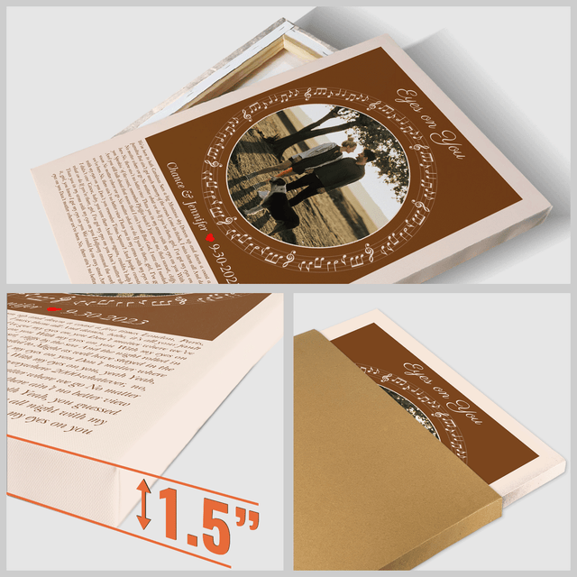 Circular Photo Song Lyrics Sandy Canvas Print