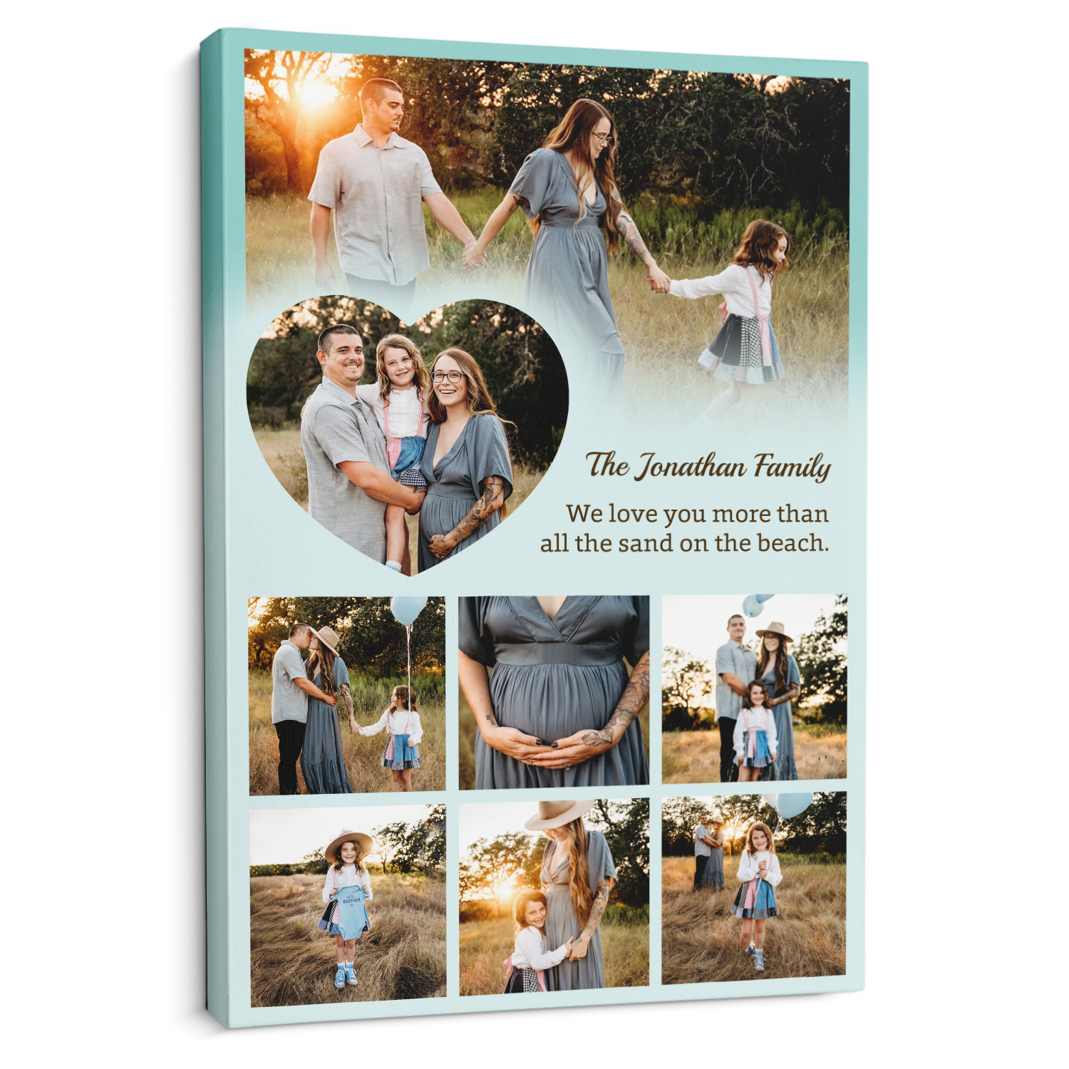 Personalized Mom Text & Photo Collage Custom 8 Pictures