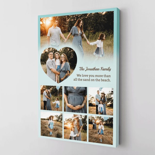 Personalized Mom Text & Photo Collage Custom 8 Pictures