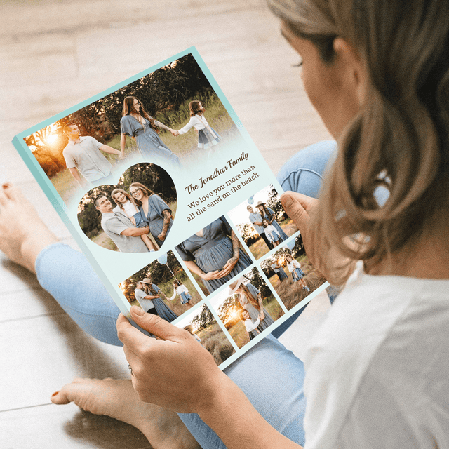 Personalized Mom Text & Photo Collage Custom 8 Pictures