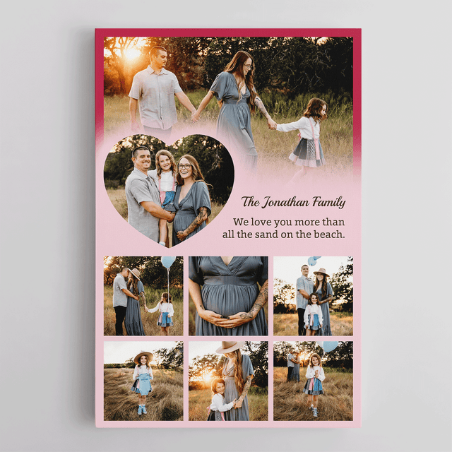 Personalized Mom Text & Photo Collage Custom 8 Pictures