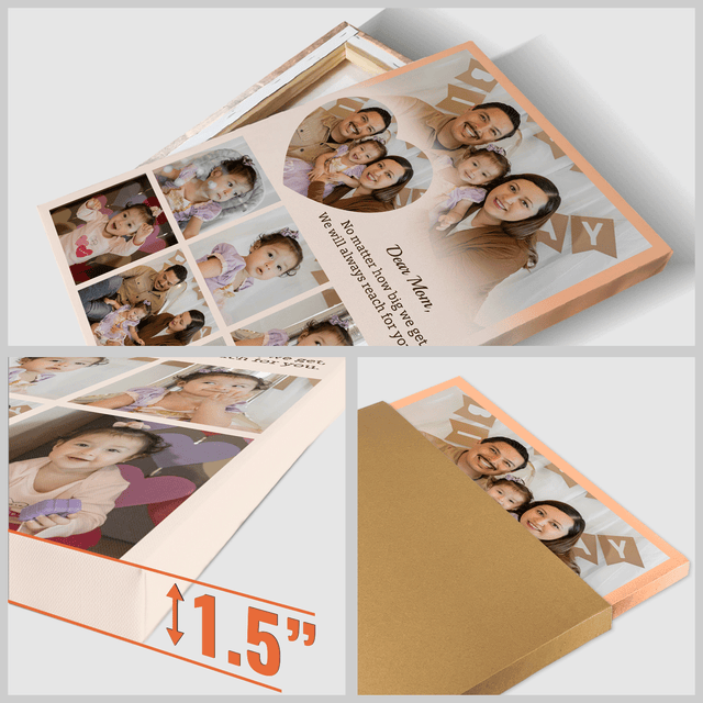 Personalized Mom Text & Photo Collage Custom 8 Pictures