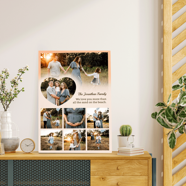 Personalized Mom Text & Photo Collage Custom 8 Pictures