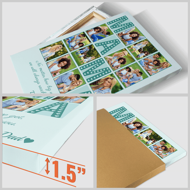 Mama Photo Collage Canvas Print Custom 12 Pictures