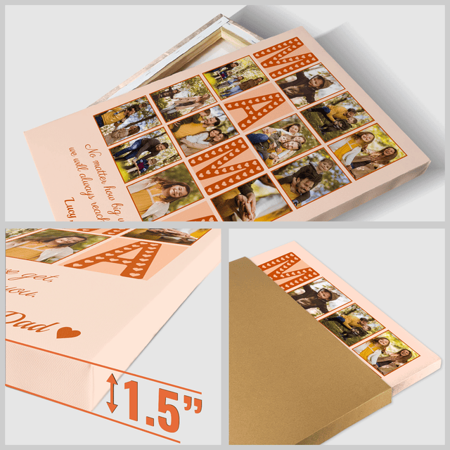 Mama Photo Collage Canvas Print Custom 12 Pictures