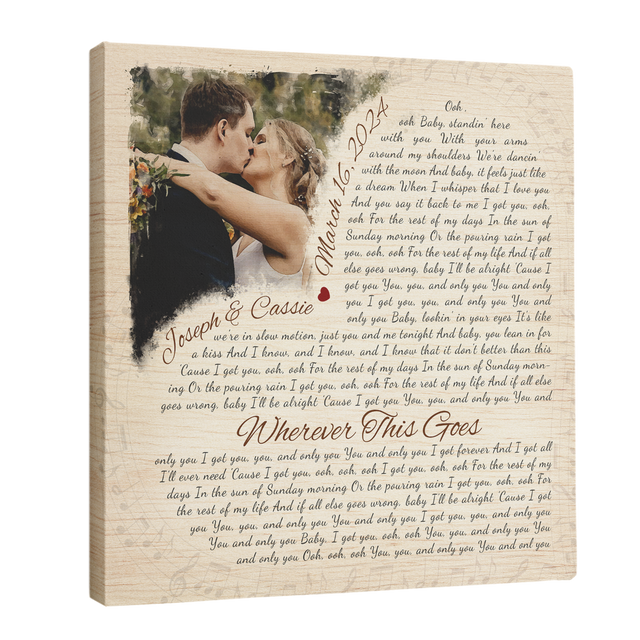 Custom Watercolor & Heart-Shaped Wall Art