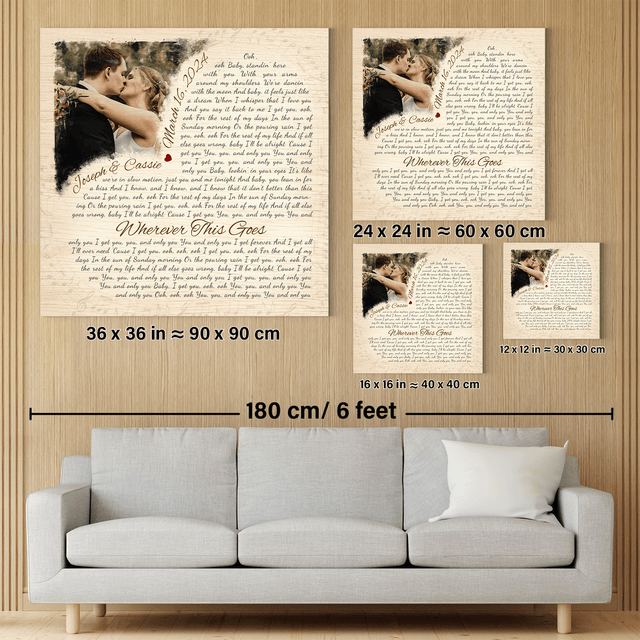 Custom Watercolor & Heart-Shaped Wall Art