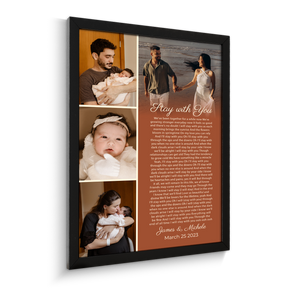 Customized Song Lyrics And Photo Framed Art Print